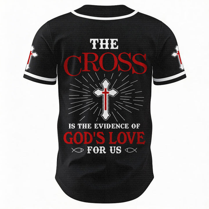 Christianartworkshop - La croce è la prova dell'amore di Dio - Maglia da baseball unisex - image 15