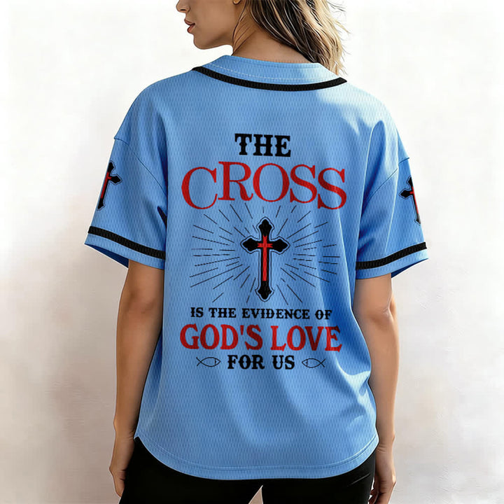 Christianartworkshop - La croce è la prova dell'amore di Dio - Maglia da baseball unisex - image 33