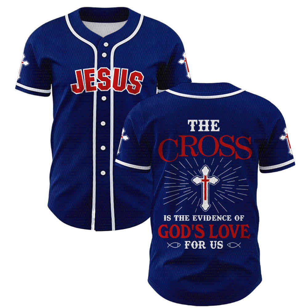 Christianartworkshop - La croce è la prova dell'amore di Dio - Maglia da baseball unisex - Blu navy - 5XL - image 35