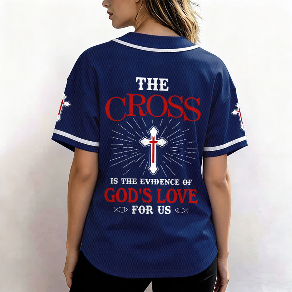 Christianartworkshop - La croce è la prova dell'amore di Dio - Maglia da baseball unisex - image 38