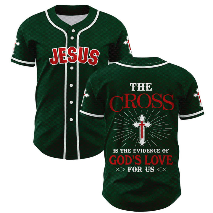 Christianartworkshop - La croce è la prova dell'amore di Dio - Maglia da baseball unisex - Verde - 5XL - image 42