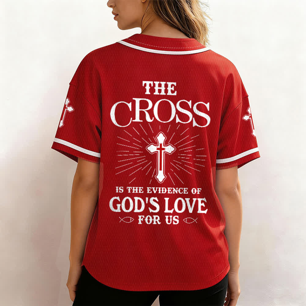 Christianartworkshop - La croce è la prova dell'amore di Dio - Maglia da baseball unisex - image 52