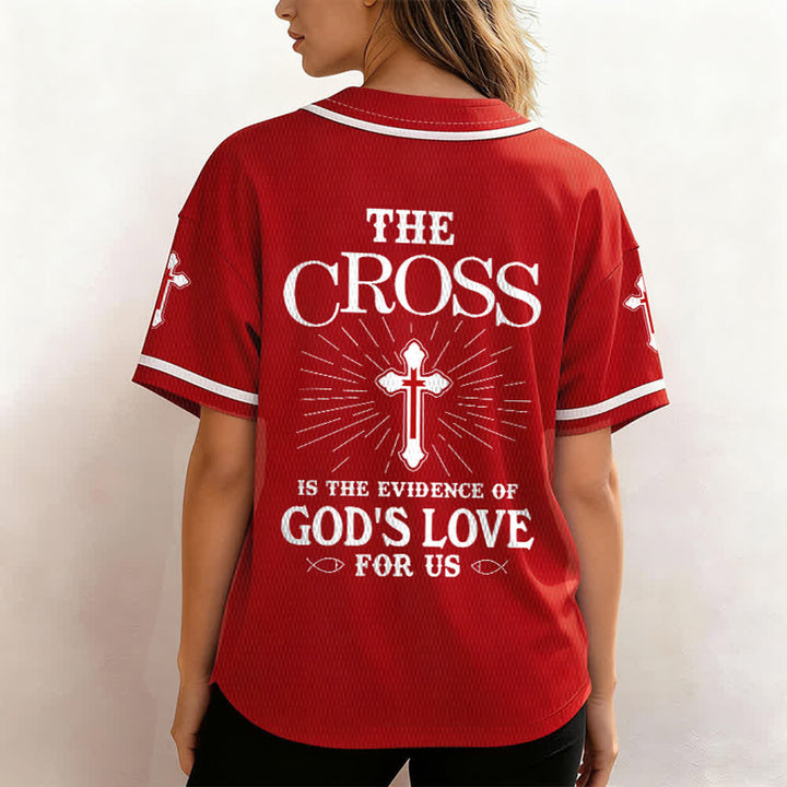Christianartworkshop - La croce è la prova dell'amore di Dio - Maglia da baseball unisex - image 52