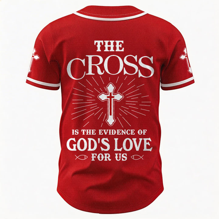 Christianartworkshop - La croce è la prova dell'amore di Dio - Maglia da baseball unisex - image 50