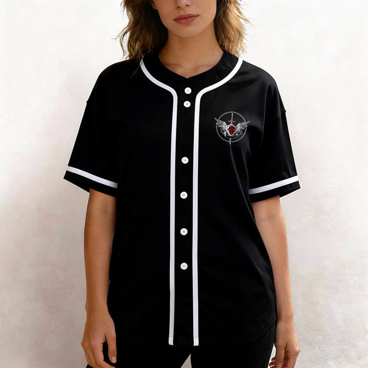 Christianartworkshop Maglia da baseball unisex con la scritta "San Michele Arcangelo, difendici" - image 11
