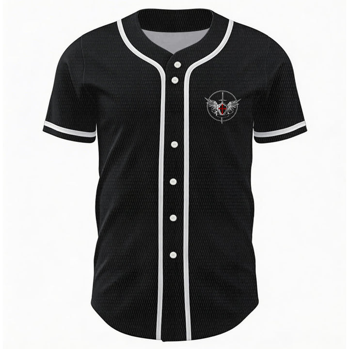 Christianartworkshop Maglia da baseball unisex con la scritta "San Michele Arcangelo, difendici" - image 9