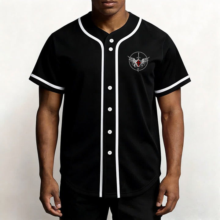 Christianartworkshop Maglia da baseball unisex con la scritta "San Michele Arcangelo, difendici" - image 13