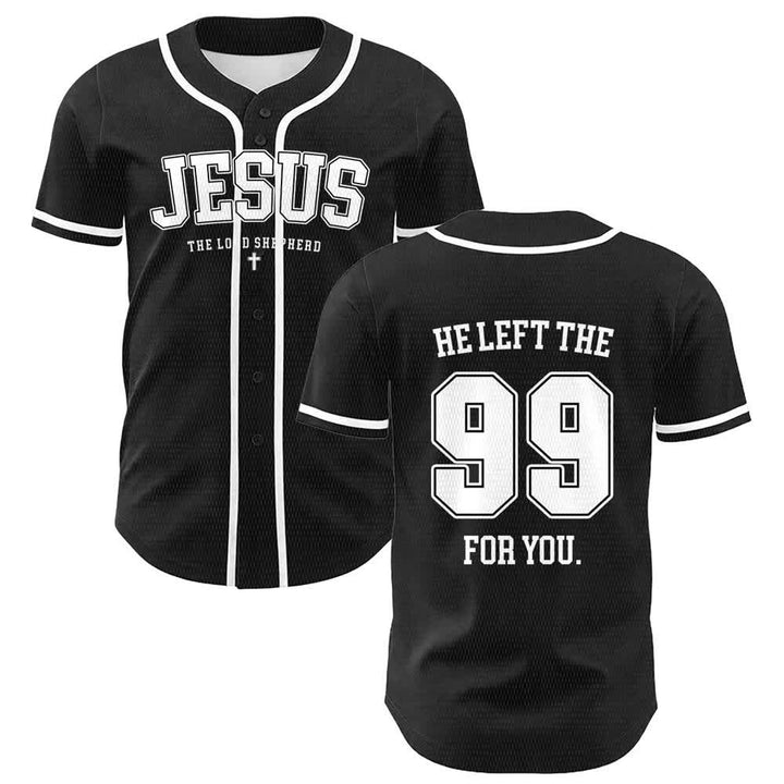 Christianartworkshop Maglia da baseball unisex "Gesù ha lasciato il 99 per te" - Bianco - 5XL - image 6