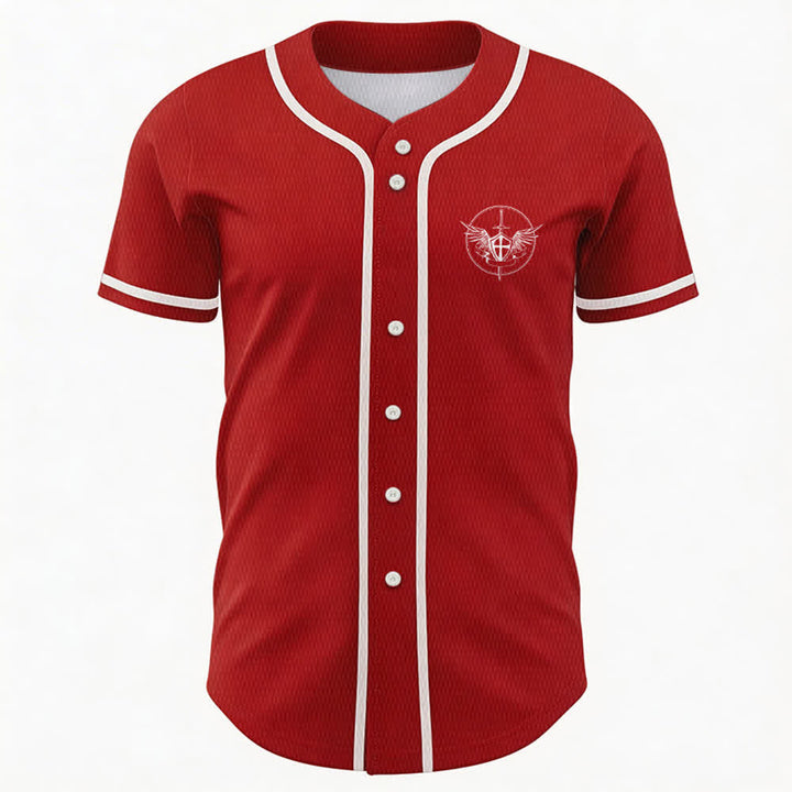 Christianartworkshop Maglia da baseball unisex con la scritta "San Michele Arcangelo, difendici" - image 16