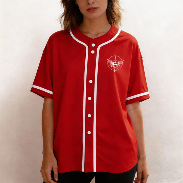 Christianartworkshop Maglia da baseball unisex con la scritta "San Michele Arcangelo, difendici" - image 18