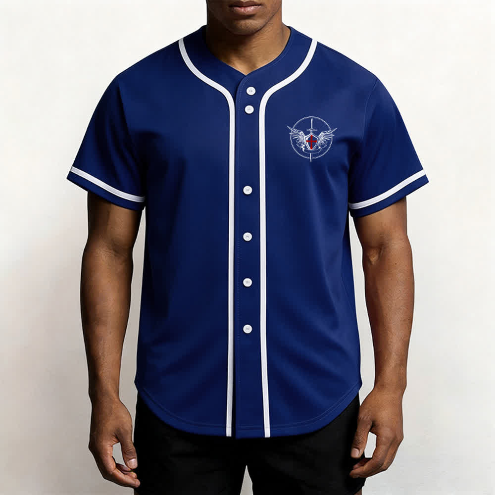 Christianartworkshop Maglia da baseball unisex con la scritta "San Michele Arcangelo, difendici" - image 41