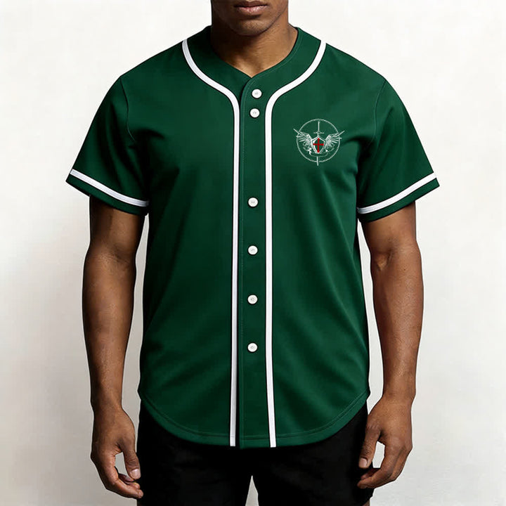 Christianartworkshop Maglia da baseball unisex con la scritta "San Michele Arcangelo, difendici" - image 45