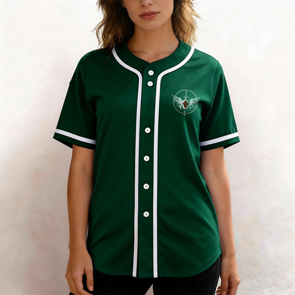 Christianartworkshop Maglia da baseball unisex con la scritta "San Michele Arcangelo, difendici" - image 48
