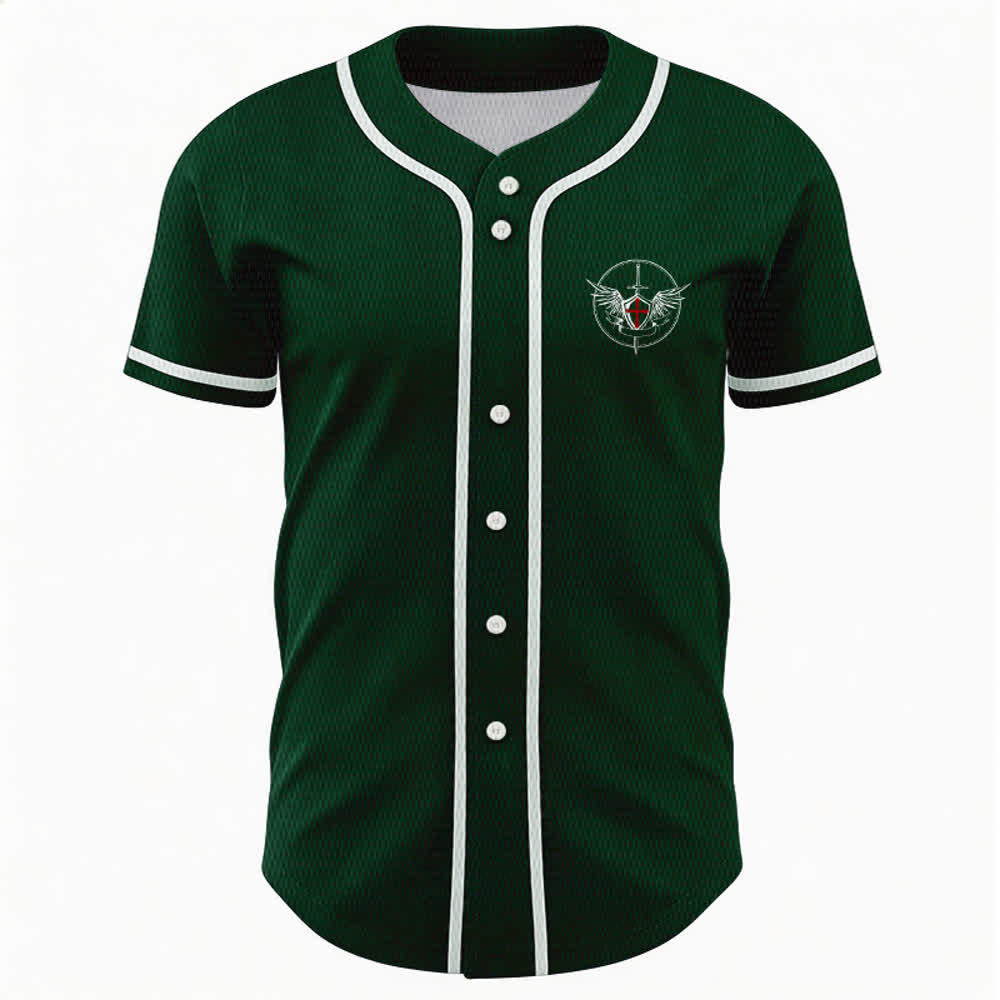 Christianartworkshop Maglia da baseball unisex con la scritta "San Michele Arcangelo, difendici" - image 44