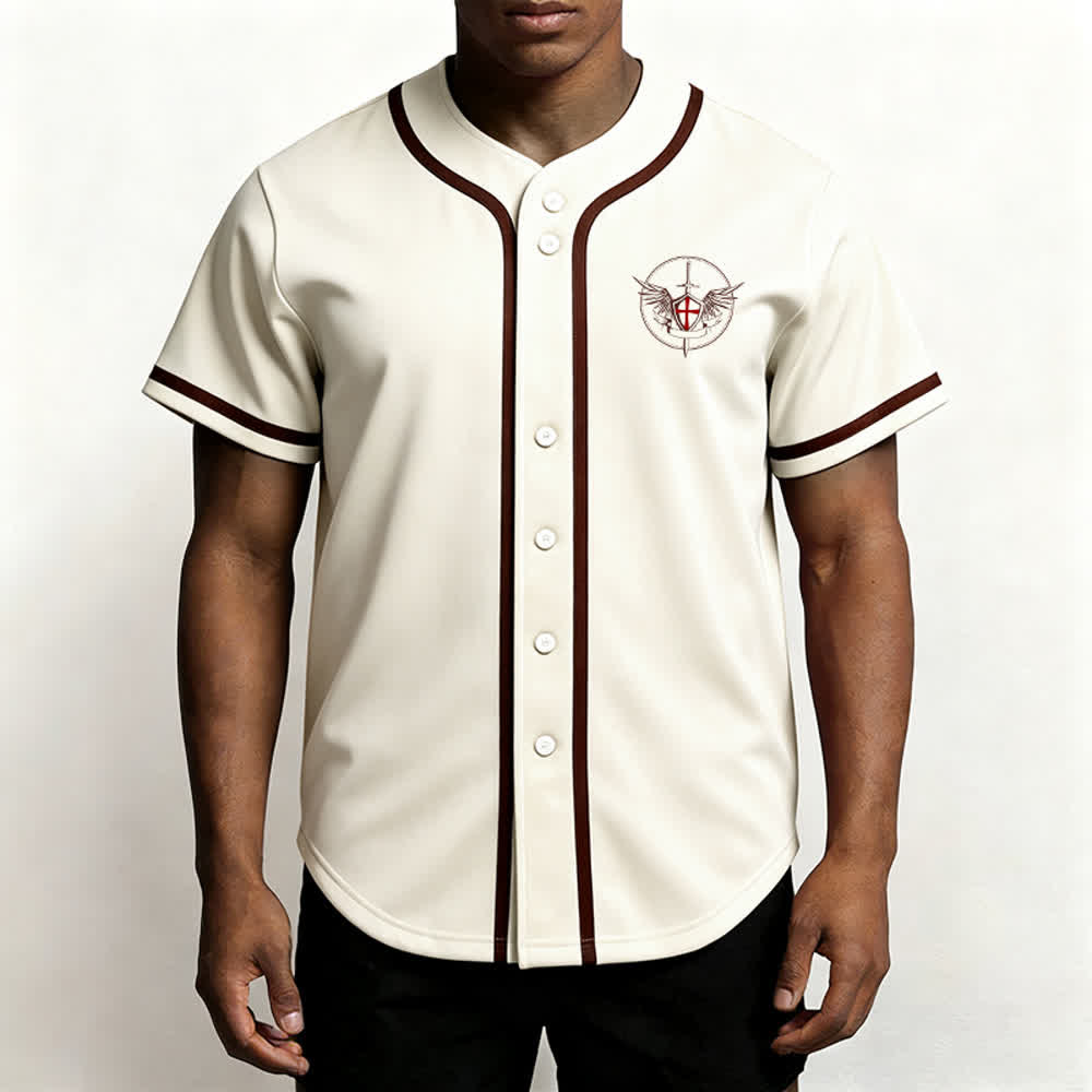 Christianartworkshop Maglia da baseball unisex con la scritta "San Michele Arcangelo, difendici" - image 55