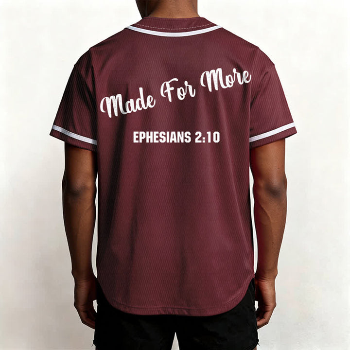Christianartworkshop Made For More Ephesians 2:10 Maglia da baseball unisex - image 5