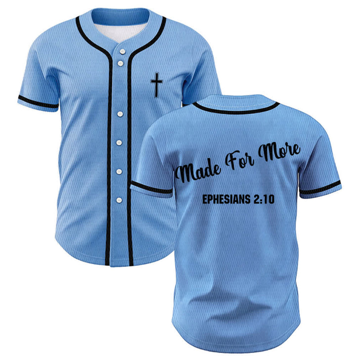 Christianartworkshop Made For More Ephesians 2:10 Maglia da baseball unisex - Blu - 5XL - image 28
