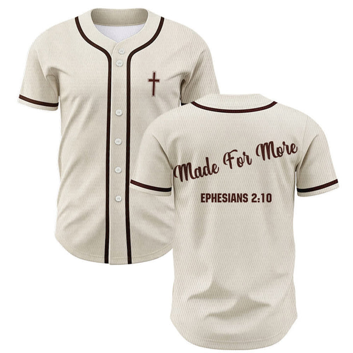 Christianartworkshop Made For More Ephesians 2:10 Maglia da baseball unisex - Albicocca - 5XL - image 49