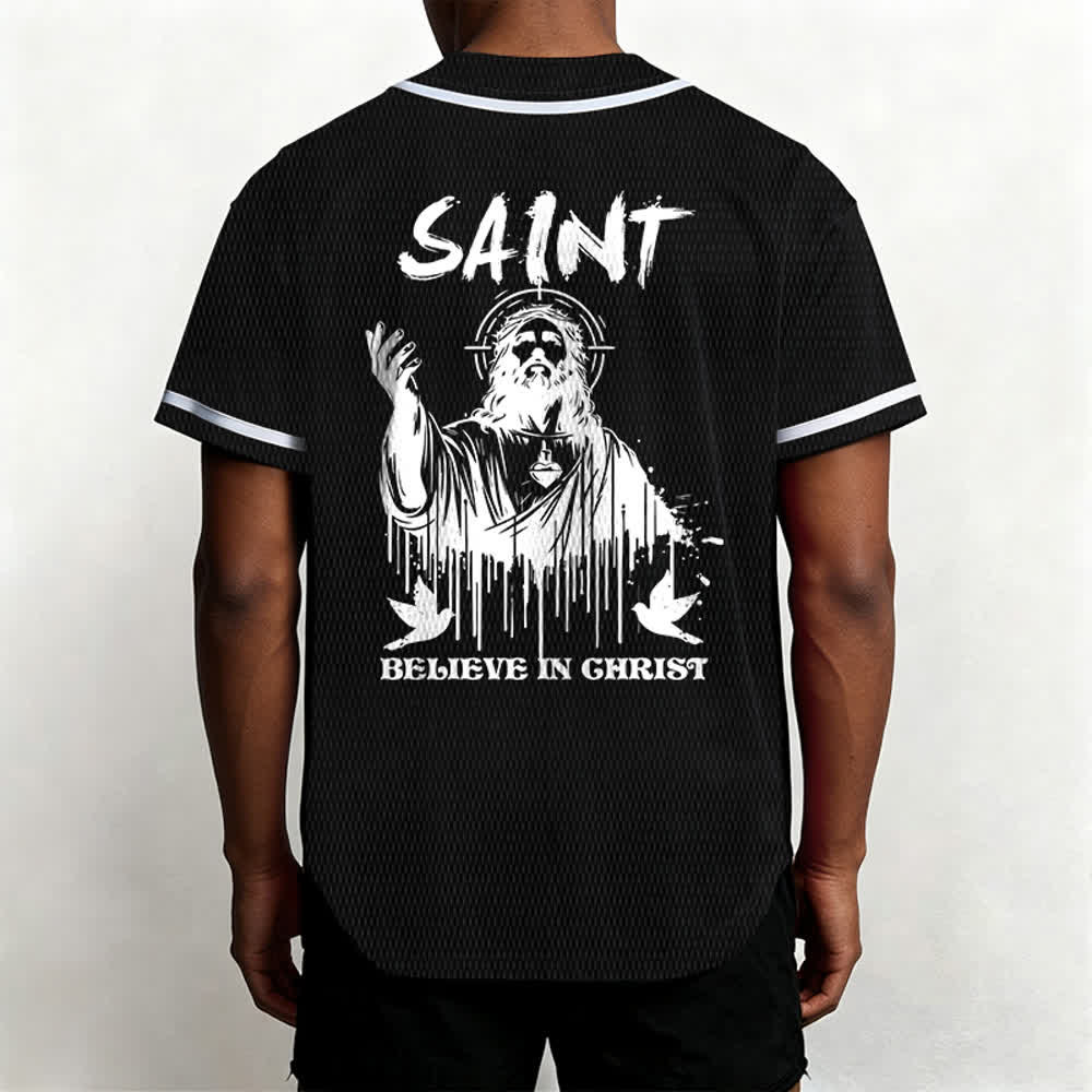 Christianartworkshop Maglia da baseball unisex "Saint Believe In Christ" - image 12