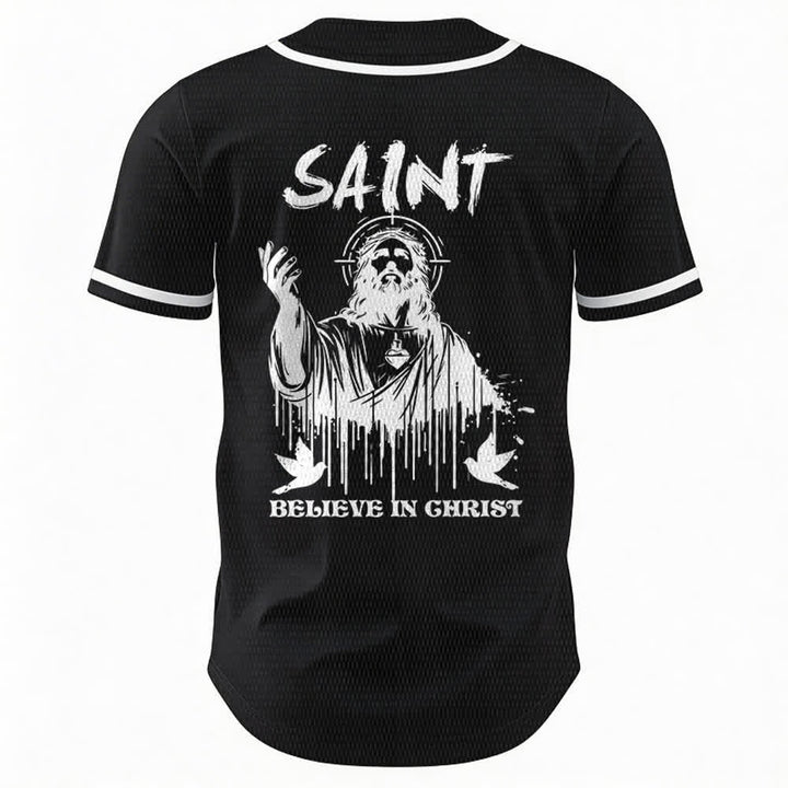 Christianartworkshop Maglia da baseball unisex "Saint Believe In Christ" - image 8