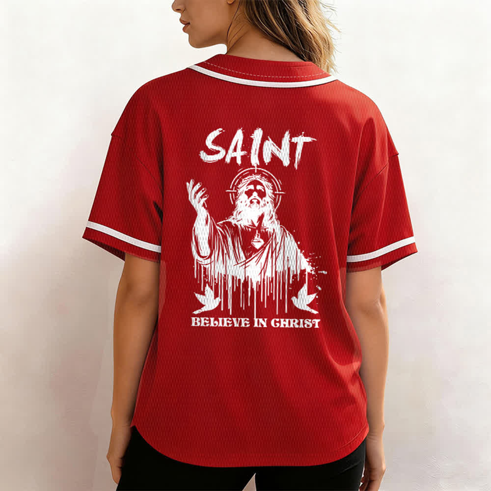 Christianartworkshop Maglia da baseball unisex "Saint Believe In Christ" - image 17