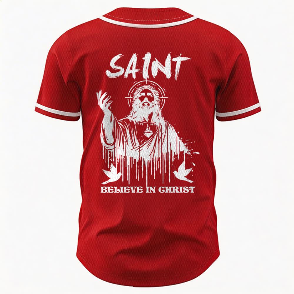 Christianartworkshop Maglia da baseball unisex "Saint Believe In Christ" - image 15