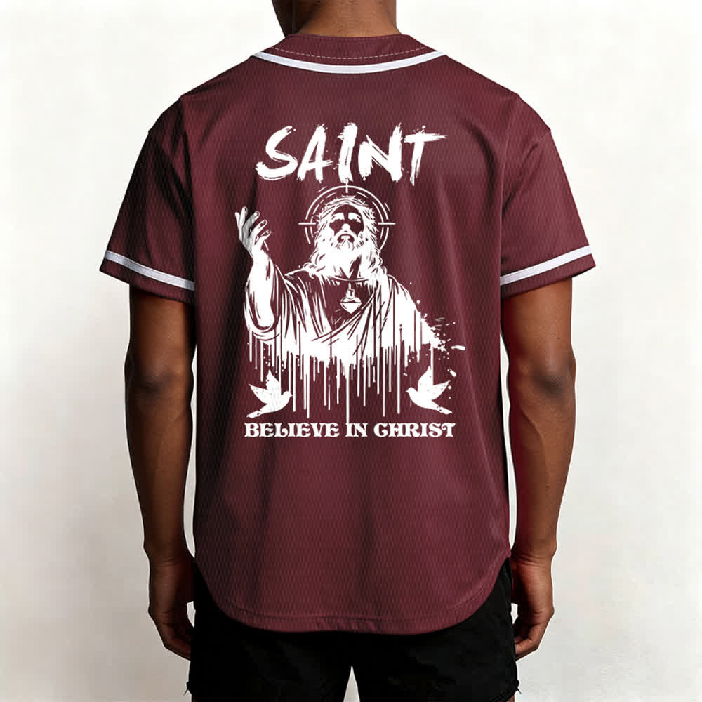 Christianartworkshop Maglia da baseball unisex "Saint Believe In Christ" - image 24
