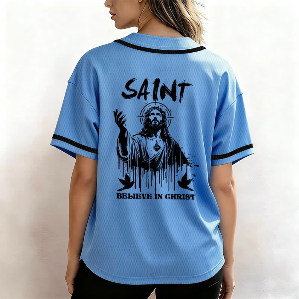 Christianartworkshop Maglia da baseball unisex "Saint Believe In Christ" - image 31