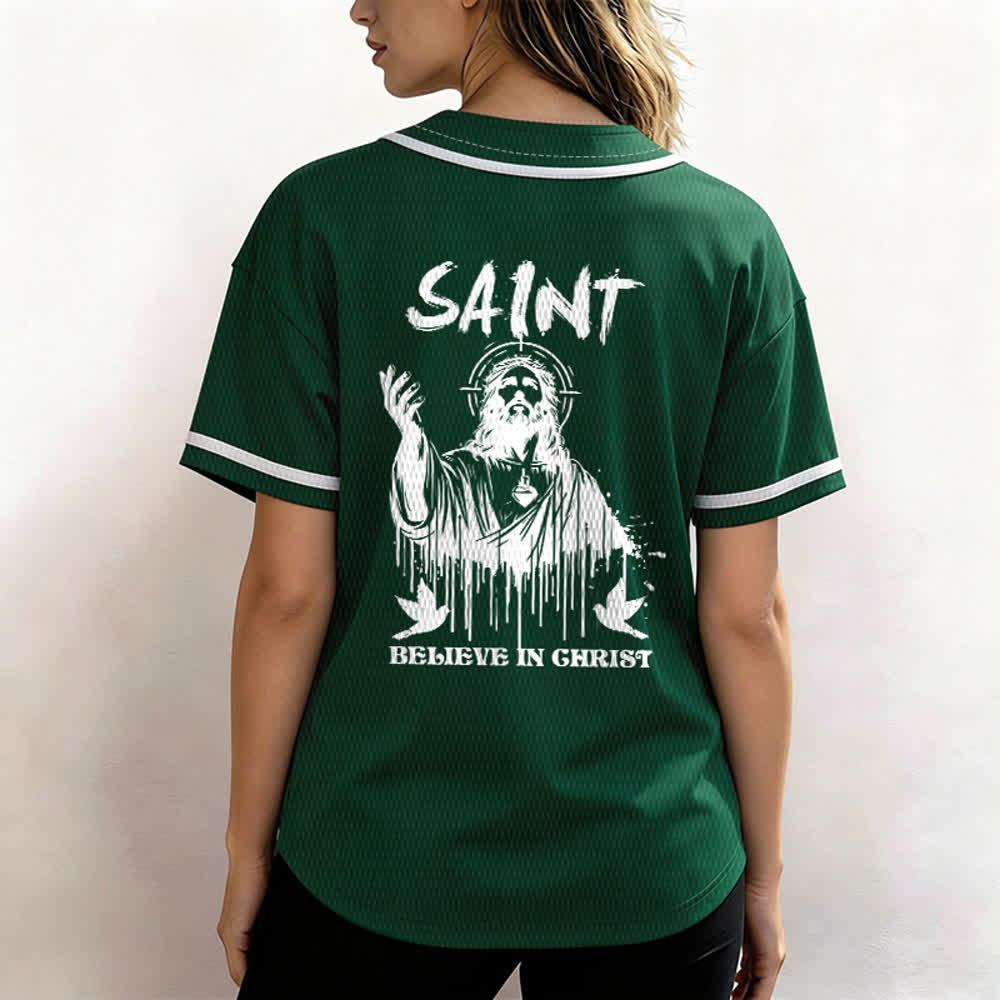 Christianartworkshop Maglia da baseball unisex "Saint Believe In Christ" - image 47