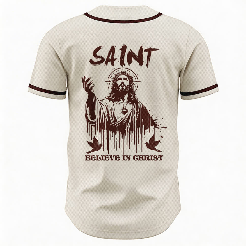 Christianartworkshop Maglia da baseball unisex "Saint Believe In Christ" - image 50