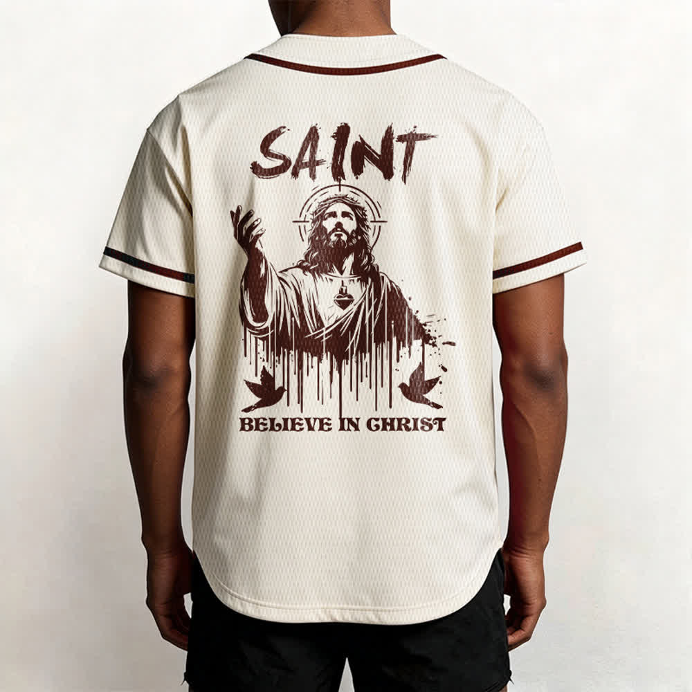 Christianartworkshop Maglia da baseball unisex "Saint Believe In Christ" - image 52