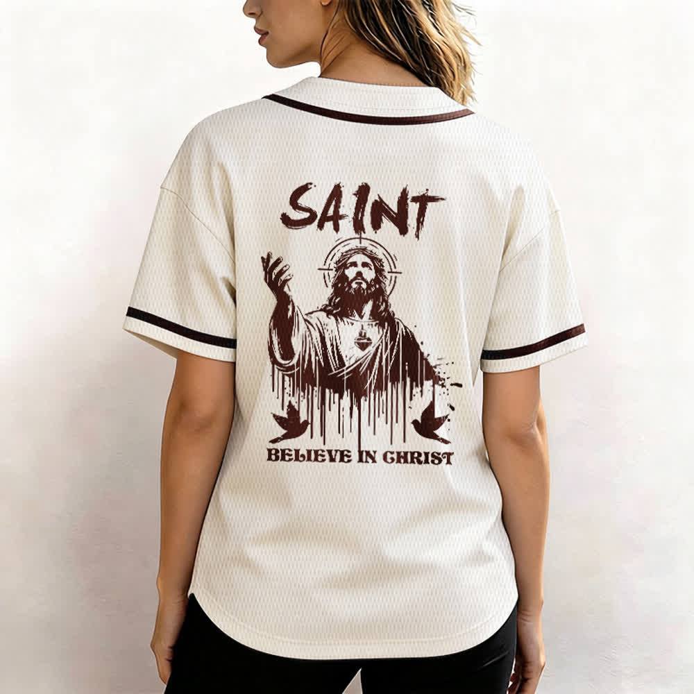 Christianartworkshop Maglia da baseball unisex "Saint Believe In Christ" - image 54
