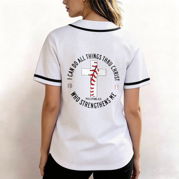 Christianartworkshop Filippesi 4:13 Posso fare ogni cosa Maglia da baseball unisex - image 10