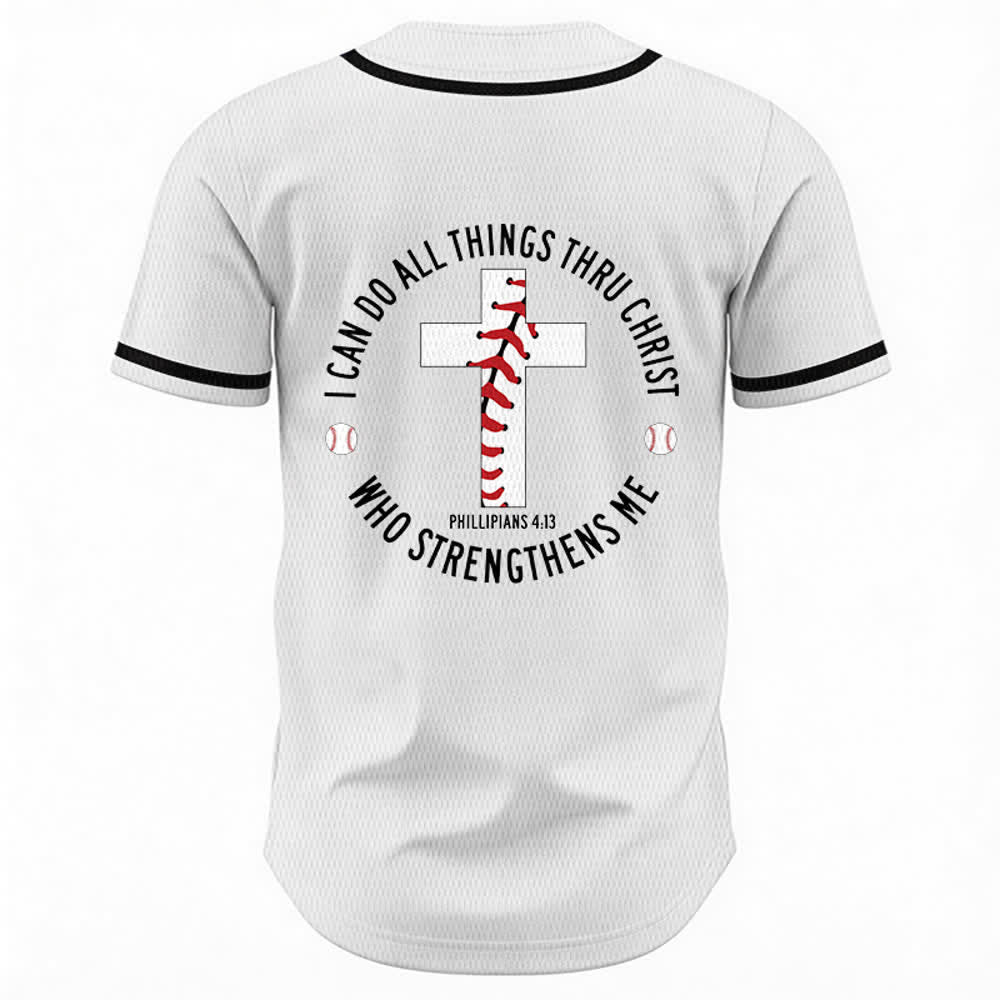 Christianartworkshop Filippesi 4:13 Posso fare ogni cosa Maglia da baseball unisex - image 8