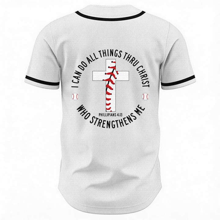 Christianartworkshop Filippesi 4:13 Posso fare ogni cosa Maglia da baseball unisex - image 8