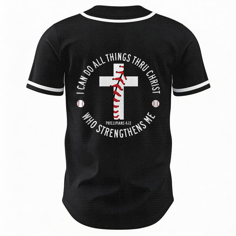 Christianartworkshop Filippesi 4:13 Posso fare ogni cosa Maglia da baseball unisex - image 15
