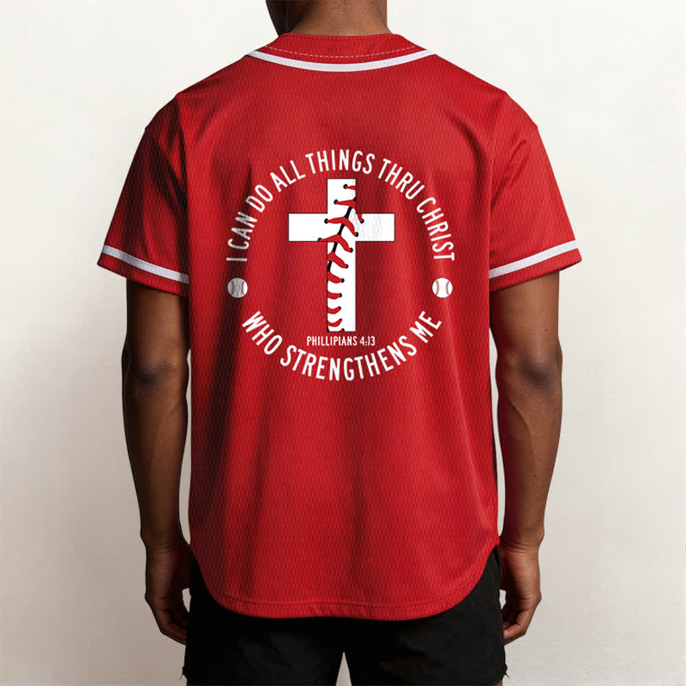 Christianartworkshop Filippesi 4:13 Posso fare ogni cosa Maglia da baseball unisex - image 26