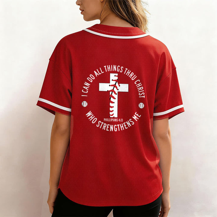 Christianartworkshop Filippesi 4:13 Posso fare ogni cosa Maglia da baseball unisex - image 24