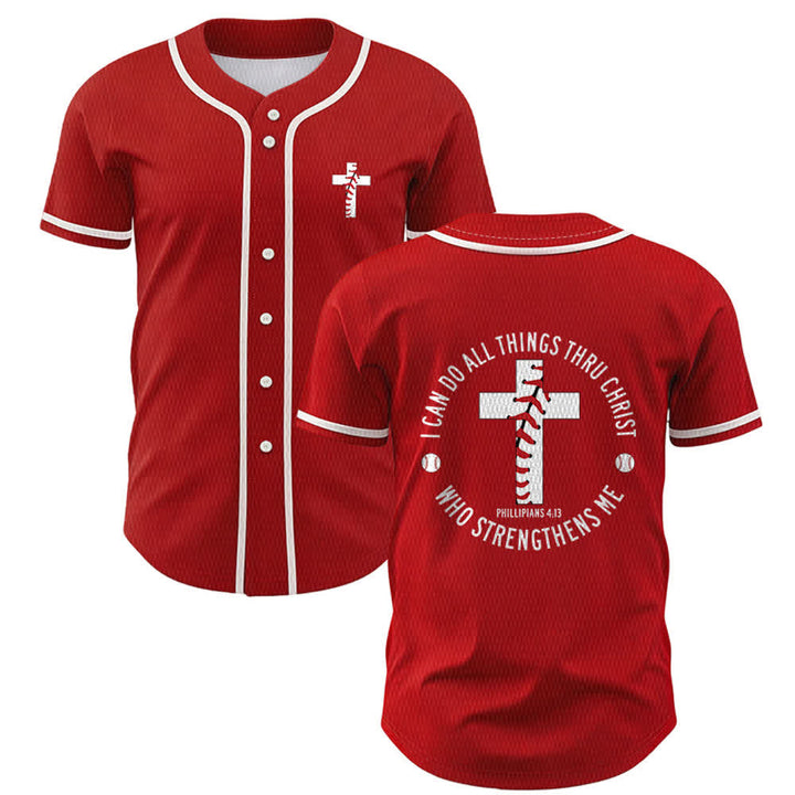 Christianartworkshop Filippesi 4:13 Posso fare ogni cosa Maglia da baseball unisex - Rosso - 5XL - image 21