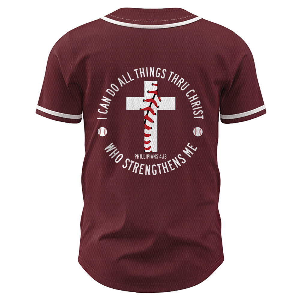 Christianartworkshop Filippesi 4:13 Posso fare ogni cosa Maglia da baseball unisex - image 29