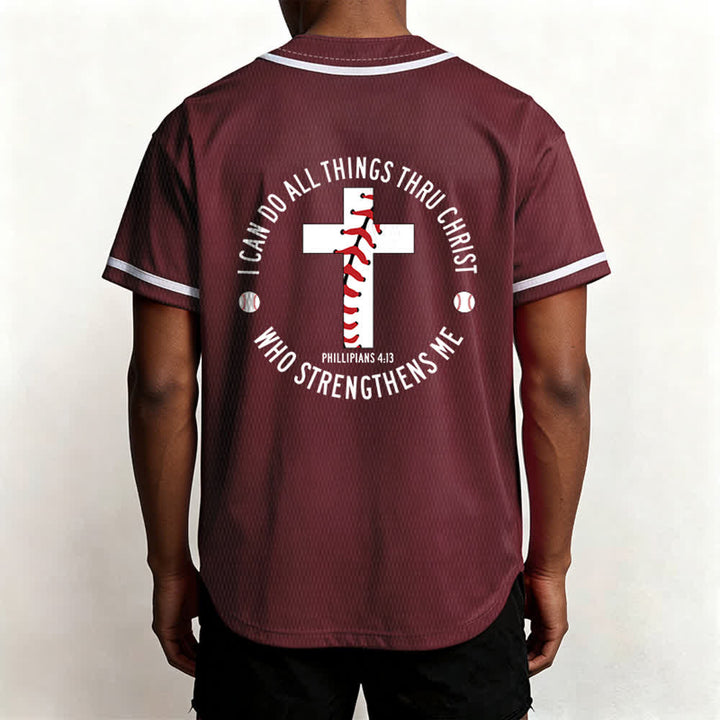 Christianartworkshop Filippesi 4:13 Posso fare ogni cosa Maglia da baseball unisex - image 33