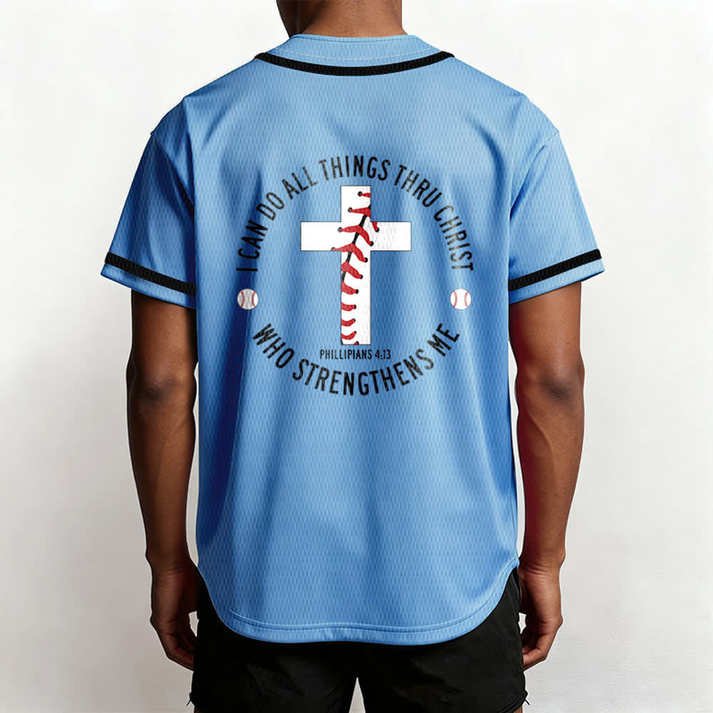Christianartworkshop Filippesi 4:13 Posso fare ogni cosa Maglia da baseball unisex - image 40