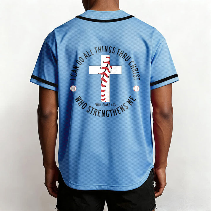 Christianartworkshop Filippesi 4:13 Posso fare ogni cosa Maglia da baseball unisex - image 40