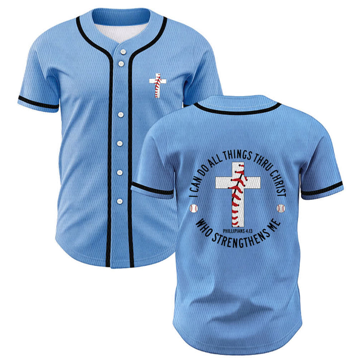 Christianartworkshop Filippesi 4:13 Posso fare ogni cosa Maglia da baseball unisex - Blu - 5XL - image 35
