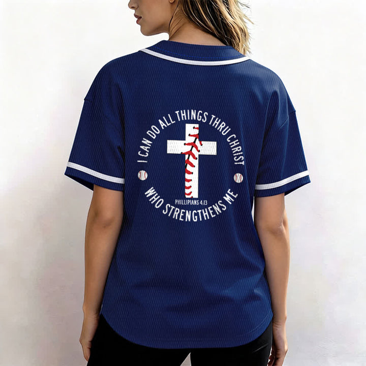Christianartworkshop Filippesi 4:13 Posso fare ogni cosa Maglia da baseball unisex - image 45