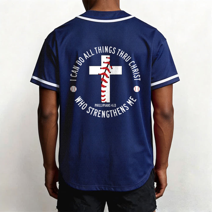 Christianartworkshop Filippesi 4:13 Posso fare ogni cosa Maglia da baseball unisex - image 47