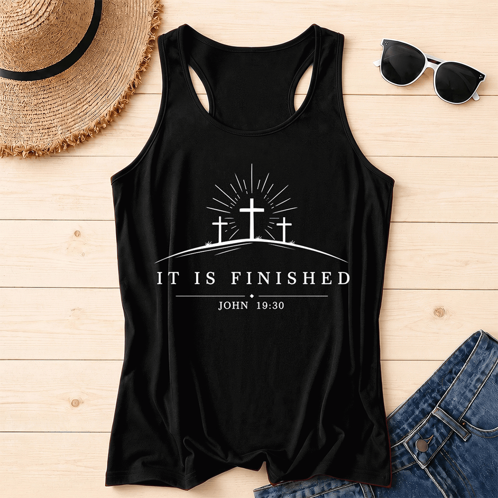 Canotta Christianartworkshop Classic Faith It Is Finished Cross - Nero - 2XL - image 0