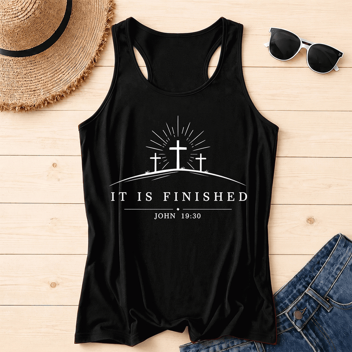 Canotta Christianartworkshop Classic Faith It Is Finished Cross - Nero - 2XL - image 0