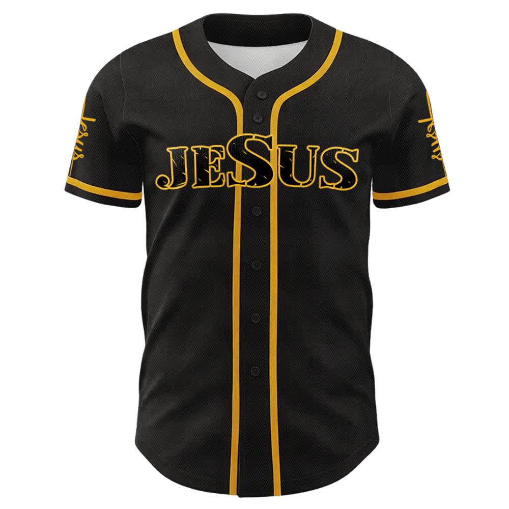Christianartworkshop Maglia da baseball con croce di Gesù, chiodo e corona di spine - image 2