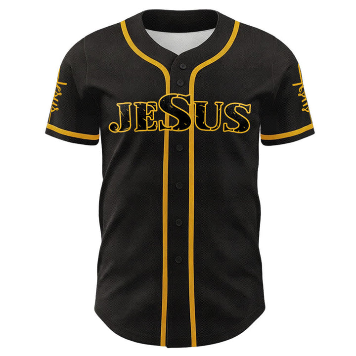 Christianartworkshop Maglia da baseball con croce di Gesù, chiodo e corona di spine - image 2